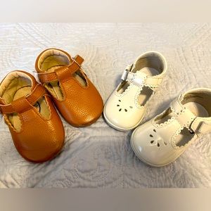 Love bug 4 brown t straps
Angel size 3 t straps white